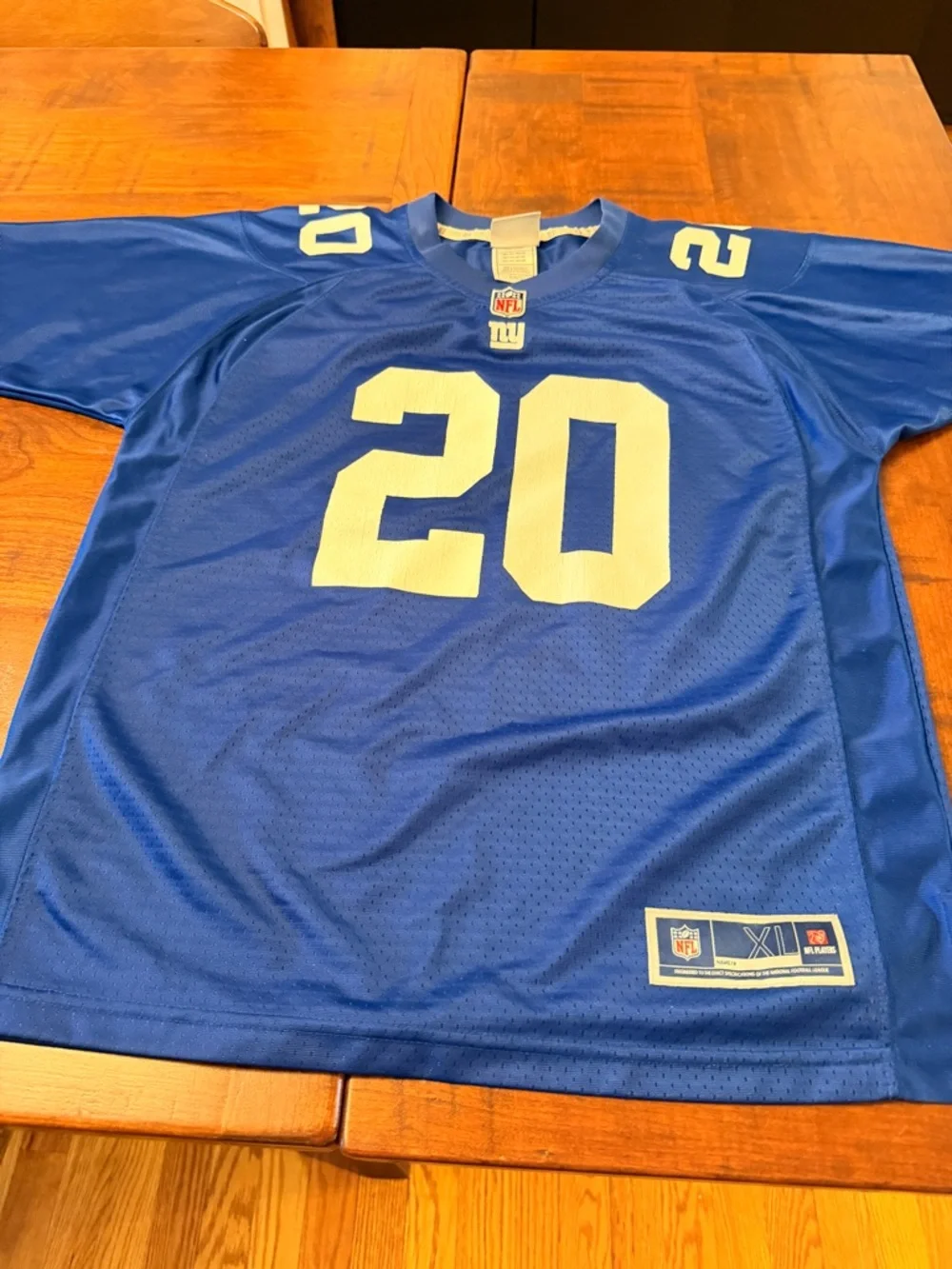 NFL Blue Jersey with White Number 20 Jenkins - Picture 2 of 3